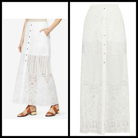 💕BCBGMAXAZRIA💕 Harper Lace Maxi Skirt 8 NWT - Picture 7 of 8